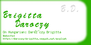 brigitta daroczy business card